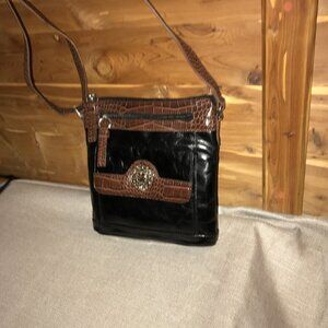Y2K Giani Bernini Florentine Glazed Leather Crossbody